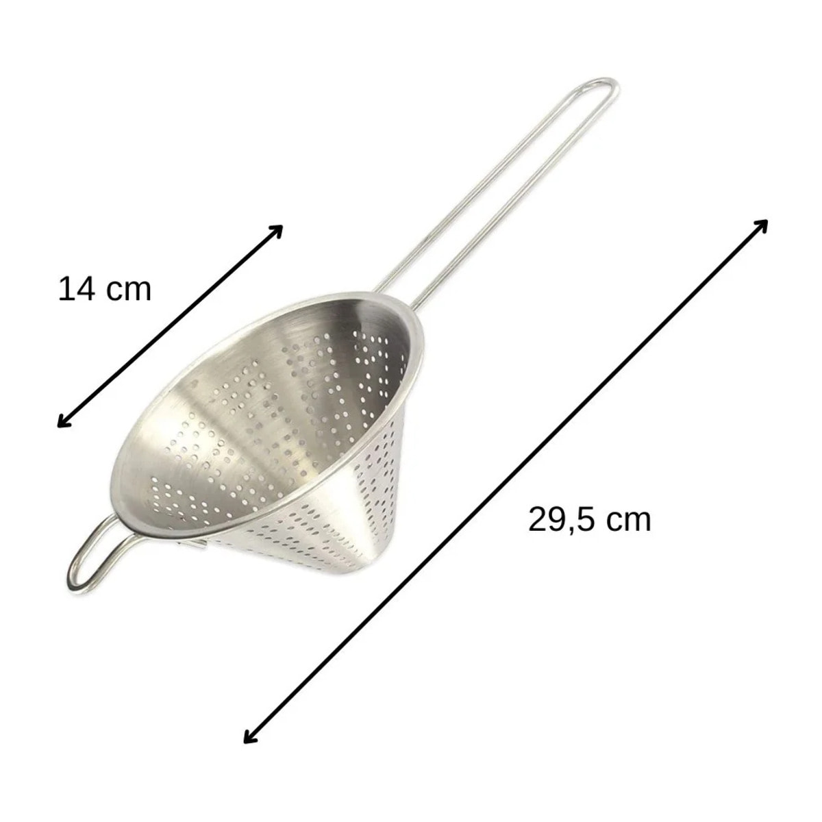 Duo Passoire tamis 19 cm et Chinois conique 30 cm Fackelmann Basic