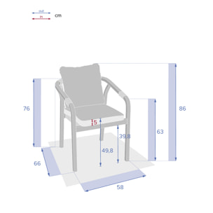 Fauteuil de jardin "Papouasie" en acacia