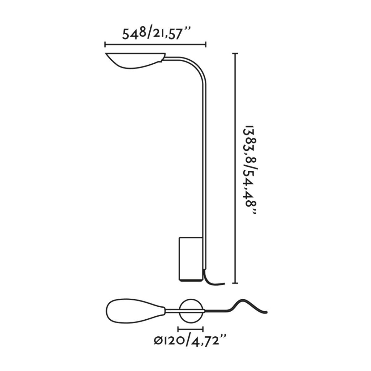 LIGGERA Piantane nero