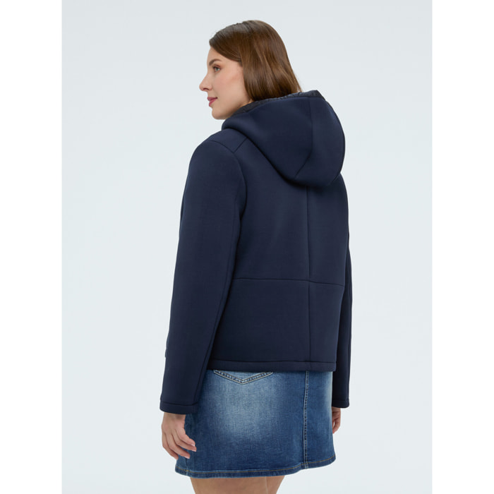 Fiorella Rubino - Giacca 3 in 1 in scuba - Blu