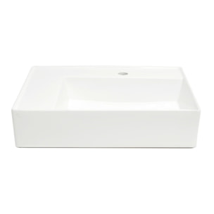 Lavabo SAT Cube Way 60x46 cm avec trou pour robinet au centre (SATCW6046L)