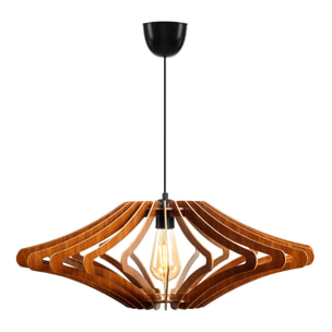 Lámpara de techo 55 cm. nogal, tipo E 27 Max 45 - 60 W