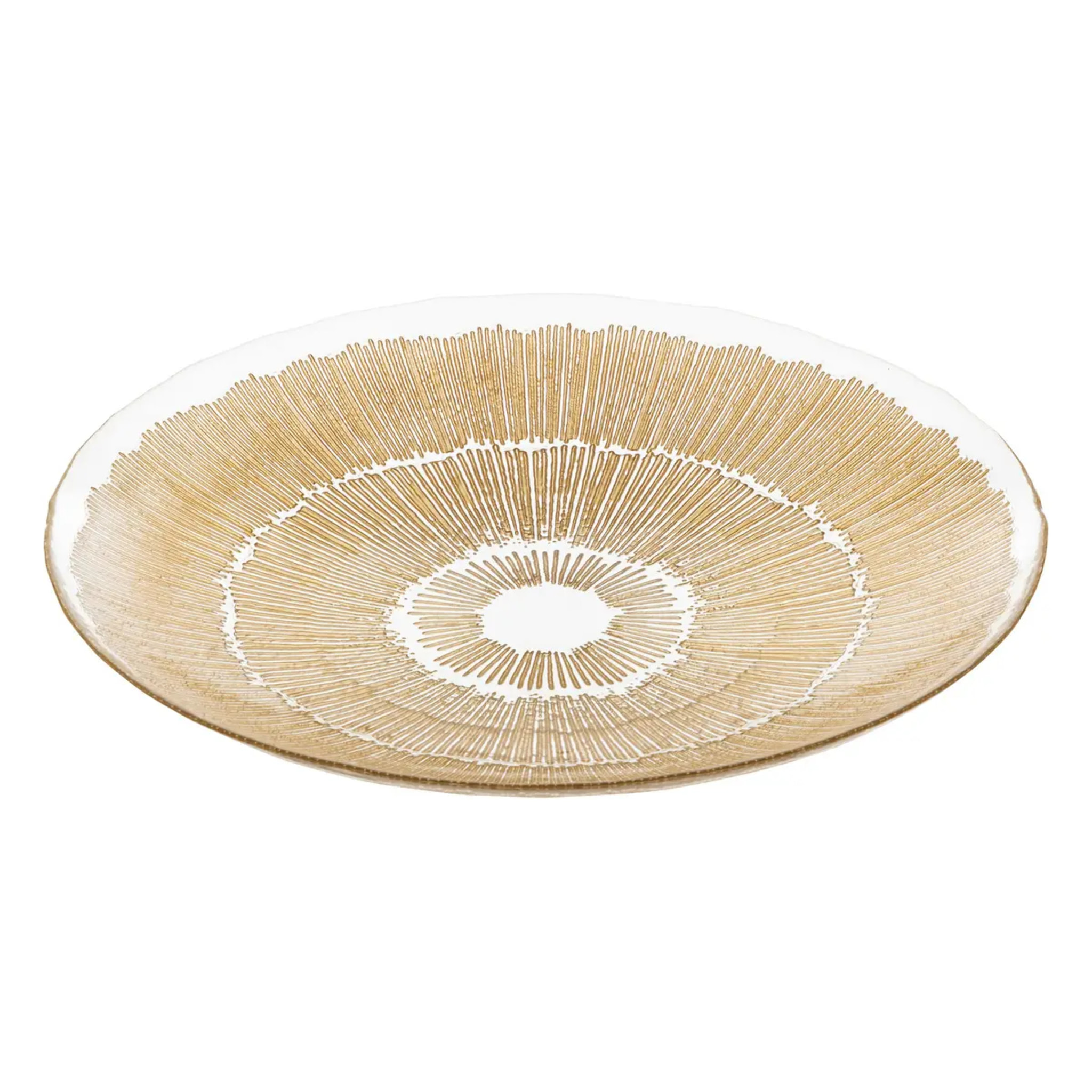 Coupelle Djina D.34cm verre or