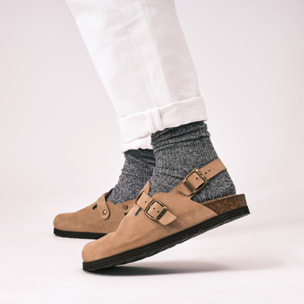 Sabot Mandèl Nubuck Taupe