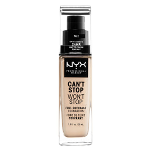 NYX Professional Makeup Fond de teint Liquide Can't Stop Won't Stop Foundation Pale