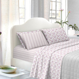 TESS HOME COLLECTION Completo letto matrimoniale Farfalle in Puro Cotone