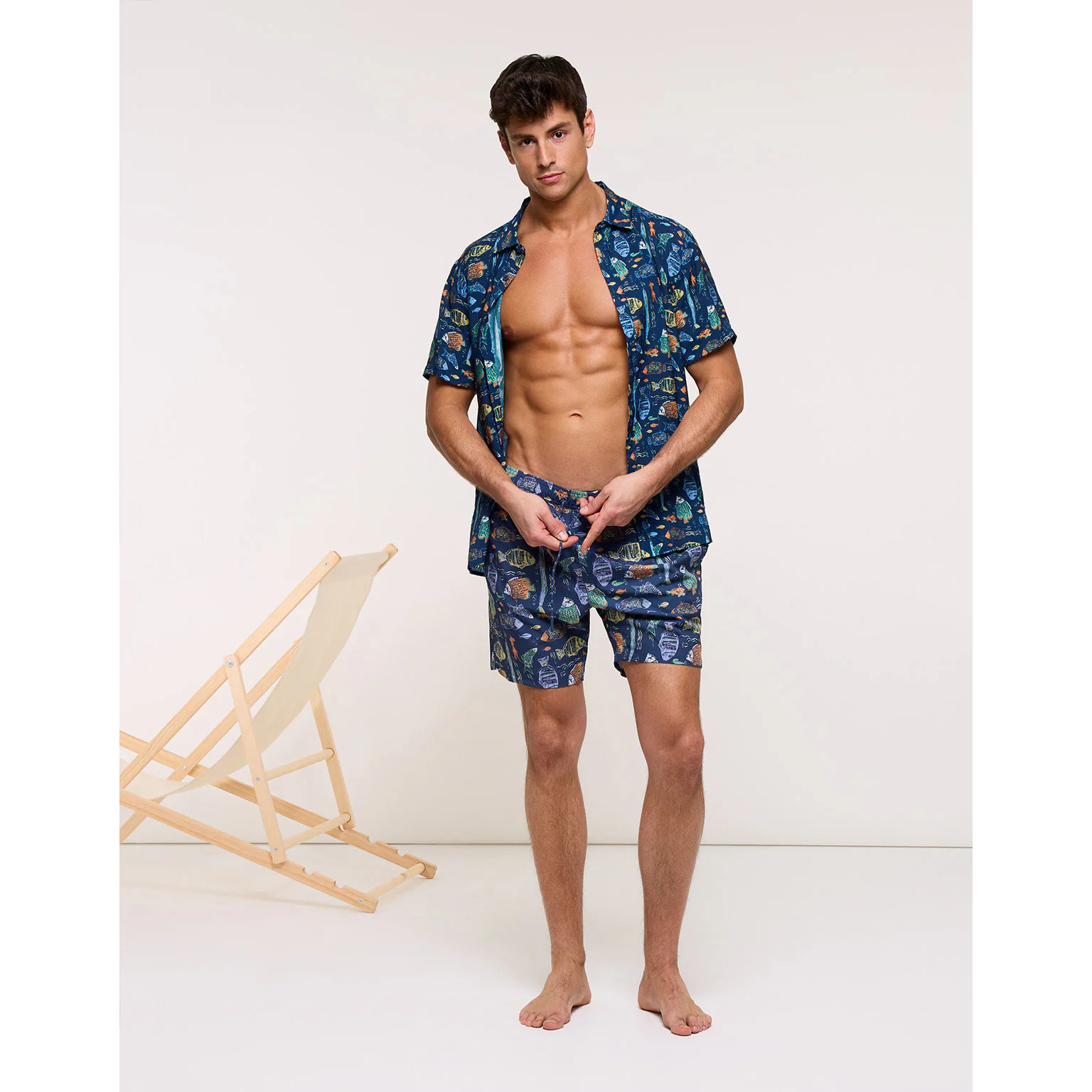 Bañador Peces Azul Marino - Dolfono