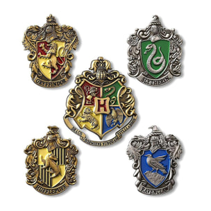 Harry Potter Spille Con Replica 5 Stemmi Casate Di Hogwarts Noble Collection