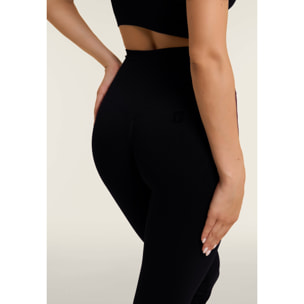 Leggings sportivi seamless a zampa con vita altissima