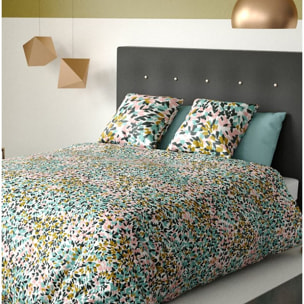 Parure De Couette 3pcs avec Taies oreiller 100% Coton Bio 57 Fils/cm2-telma