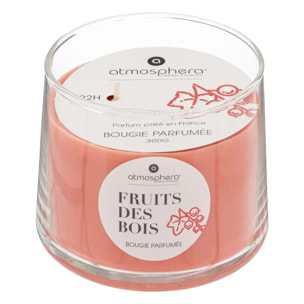 Bougie parfumée "Izor" en verre 300g fruits des bois