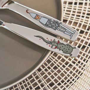 4-pcs, Couverts pour enfants, Argent