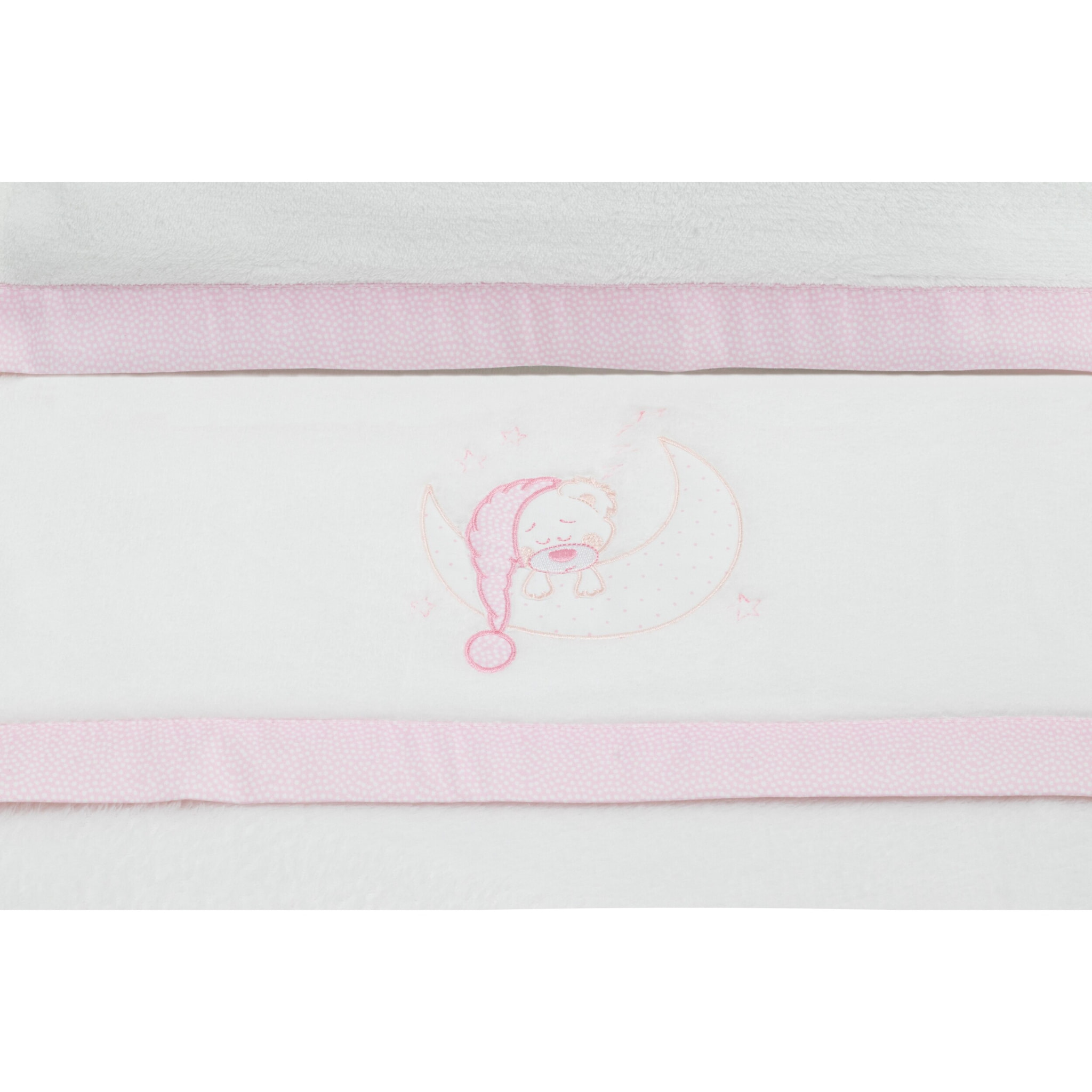 Juego 3 Pcs Minicuna Coralina Mod Bear Sleeping Bco/Rosa