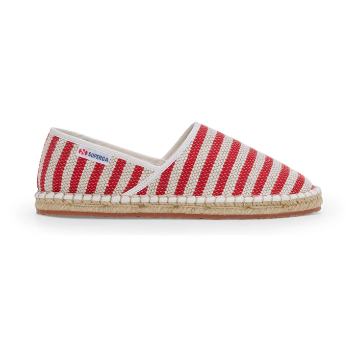 Superga - Espadrillas Uomo Donna Rosso - 3009 COTTON STRIPES
