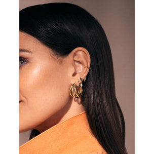 Orecchino Triple Placcato Oro