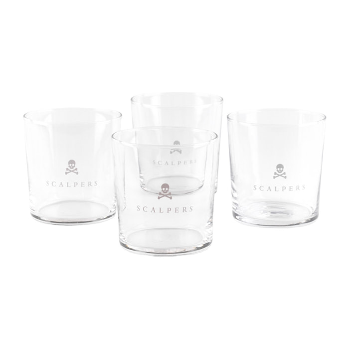 Set de 4 vasos de agua 35cl cristal de scalpers home