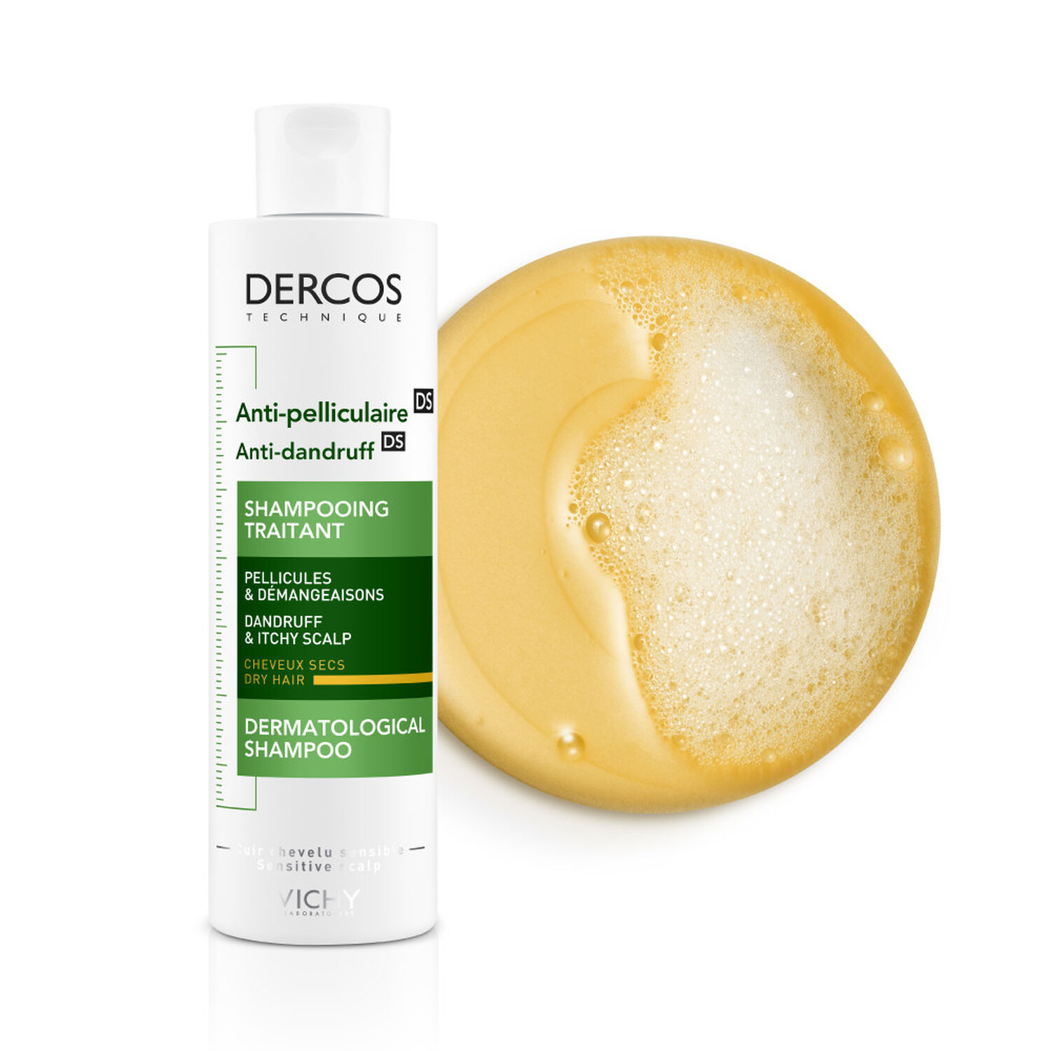 Dercos Technique Anti-Pelliculaire - Shampooing Cheveux Secs 200 ml