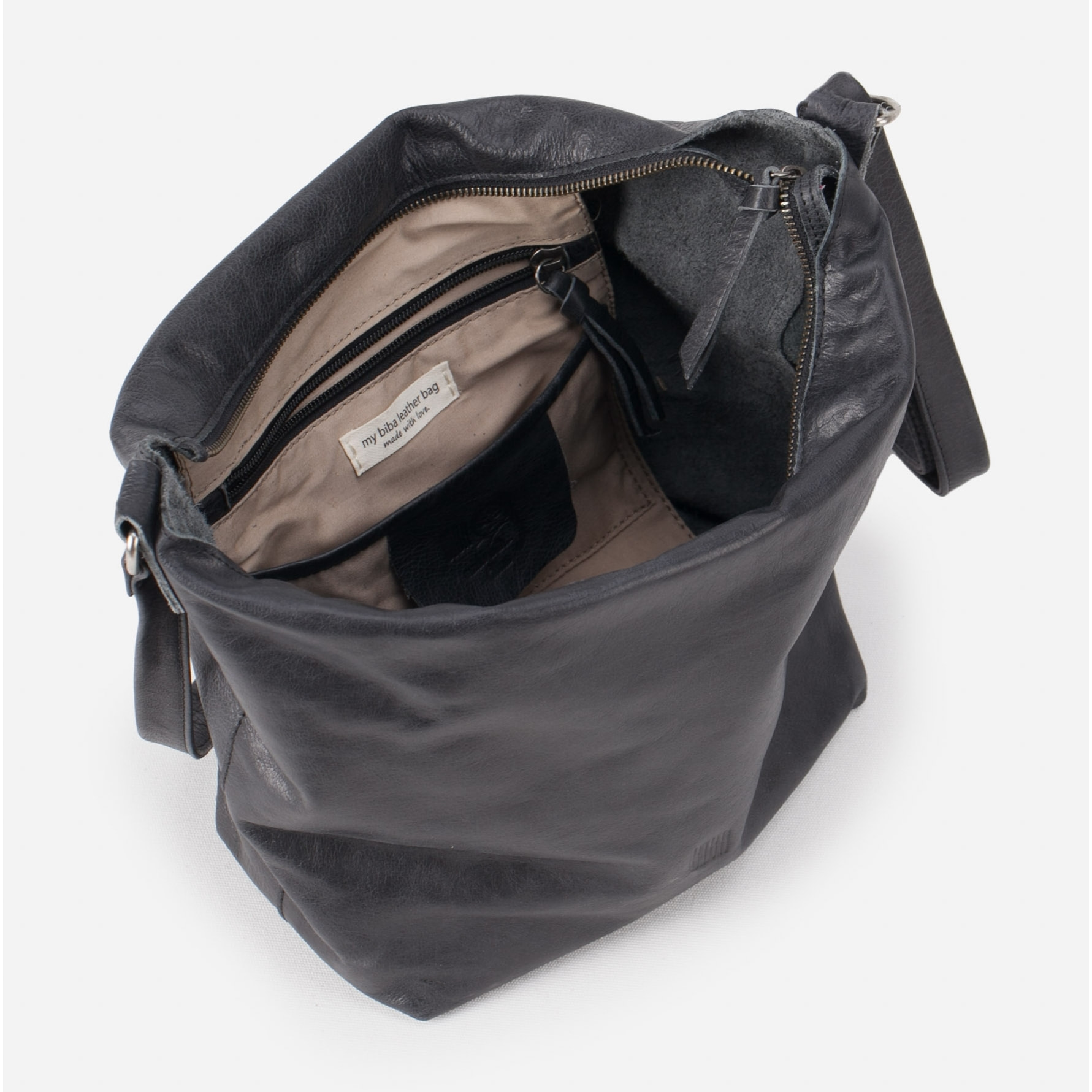 Bandolera BIBA Utah Cream Out de piel