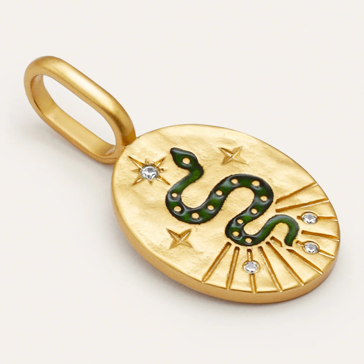 Charm Mystic Serpiente Baño Oro