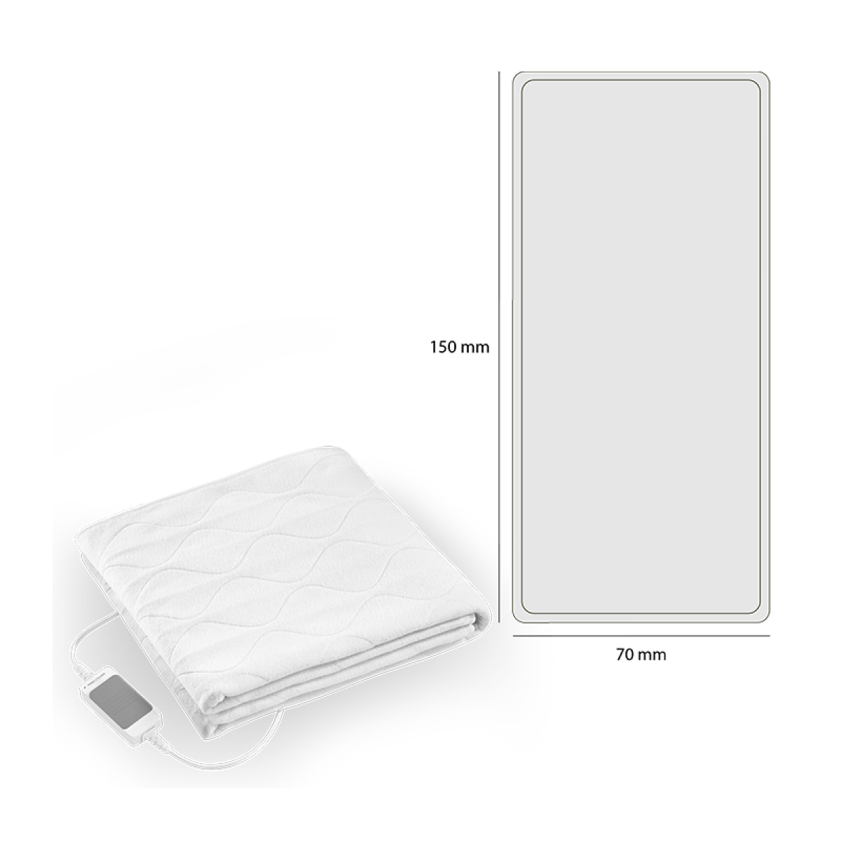 Couverture chauffante Proficare PC-WUB 3060 Blanc