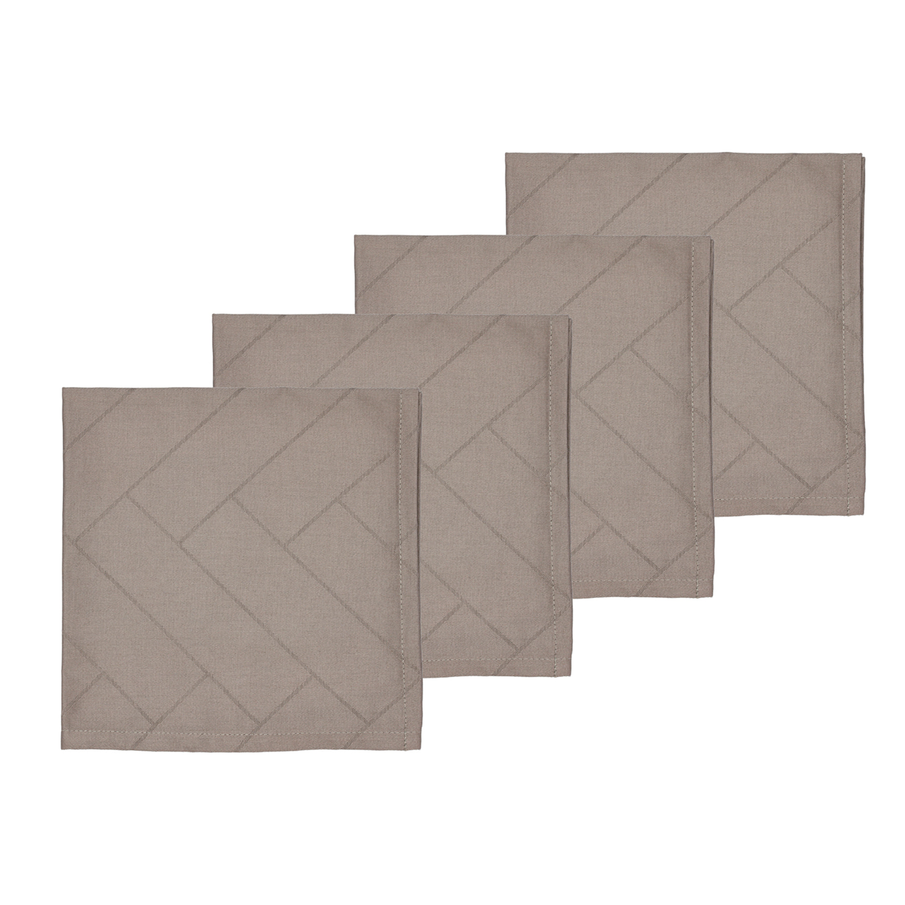 Set de 4 serviettes en tissu Tiles Damas