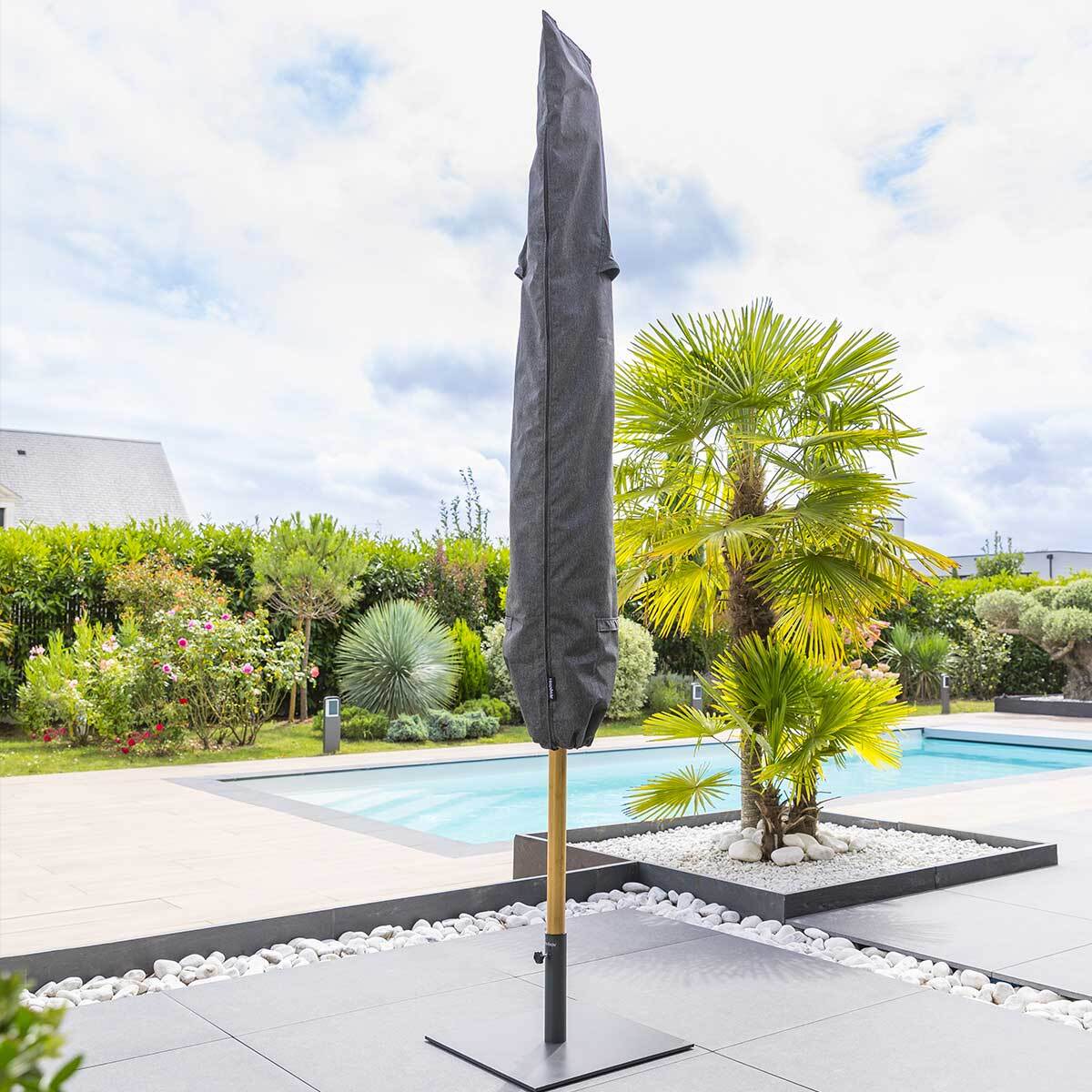 Housse de protection "Hambo" pour parasol droit 190x50x50cm en polyester
