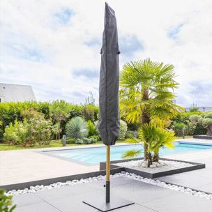 Housse de protection "Hambo" pour parasol droit 190x50x50cm en polyester