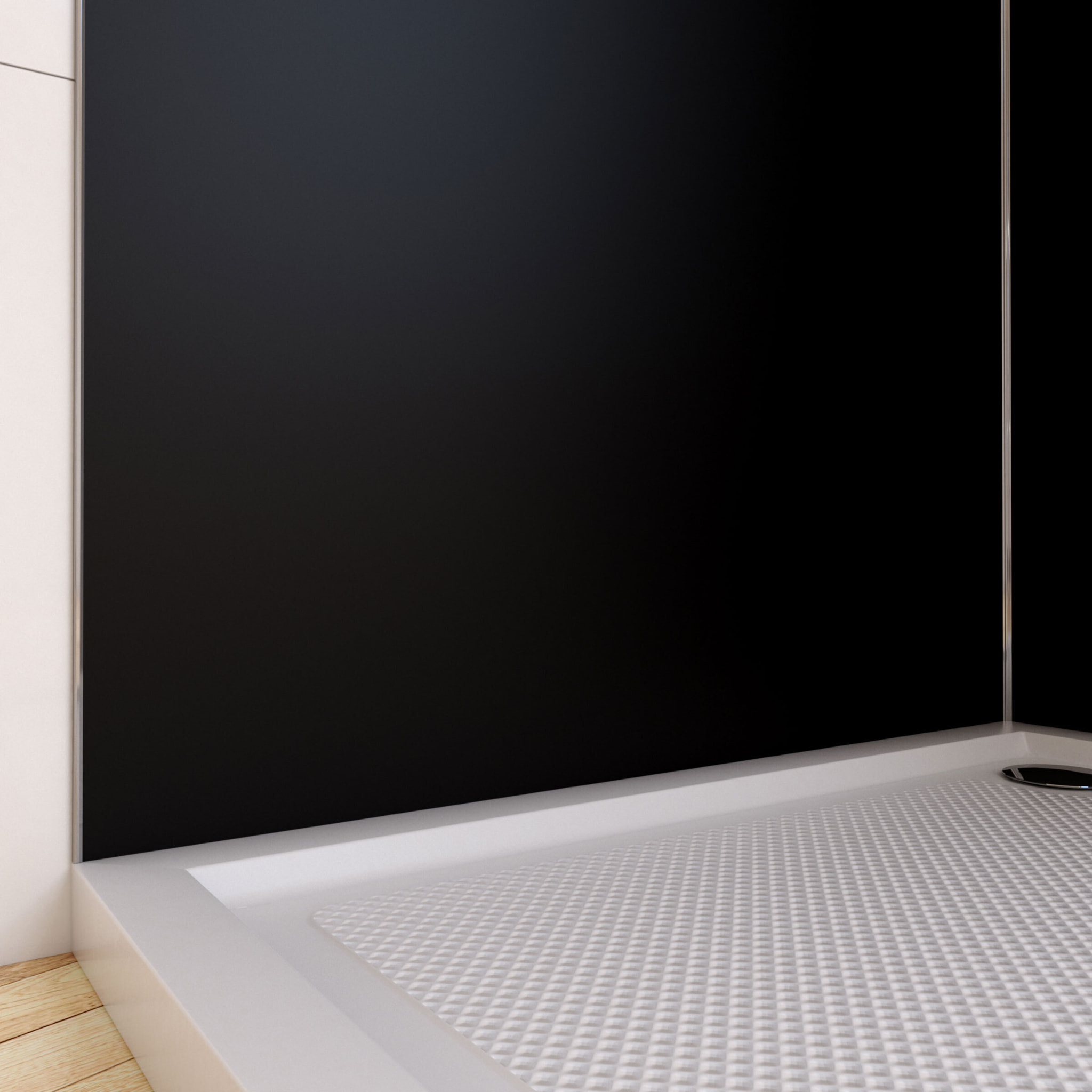 Panneau Mural Finition Aluminium Noir 90 x 210 cm - WALL'IT NOIR