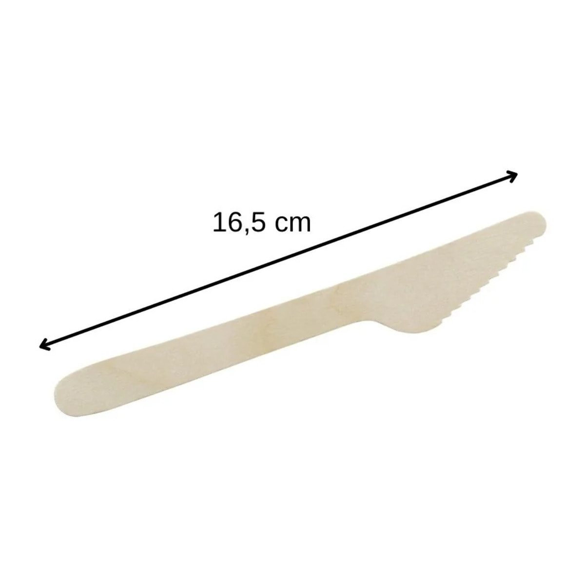 Couteaux en bois jetables Set de 2, dimensions 16,5 x 2,5 x 0,1 cm Fackelmann Move