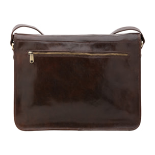 Borsa a tracolla  da uomo In Vera pelle Made in Italy 30x38x12 cm