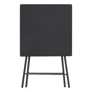 Table pliante 2 places noir