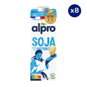 8 x 1L - Alpro - Boisson végétale - Soja