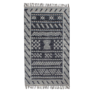 Tapis en laine et coton noir 90x150cm TOKAT