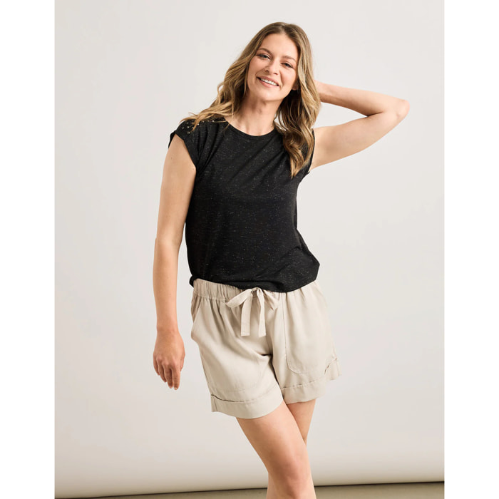 Camiseta Manga Corta Negro- Shimera