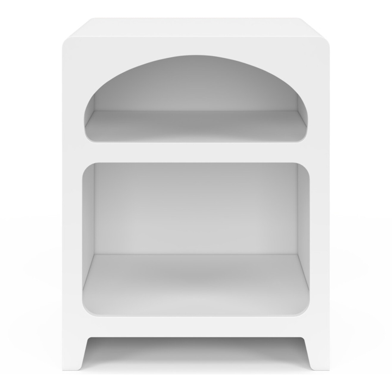 Tables de chevet organiques blanches - lot de 2