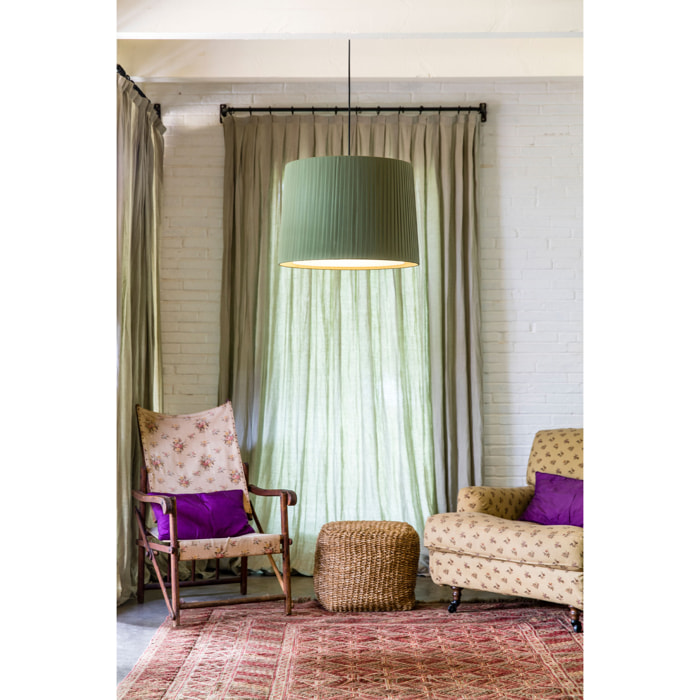 SAMBA Colgante negra/encintada verde ø450