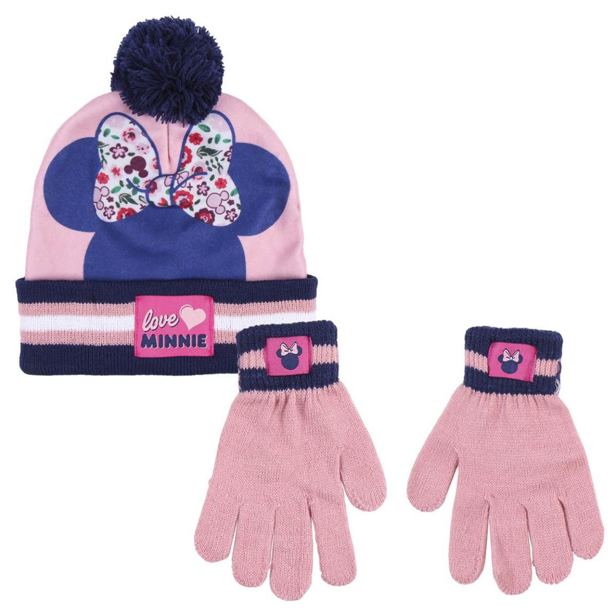 Set berretto con pon pon e guanti Minnie Lei Disney Multicolor