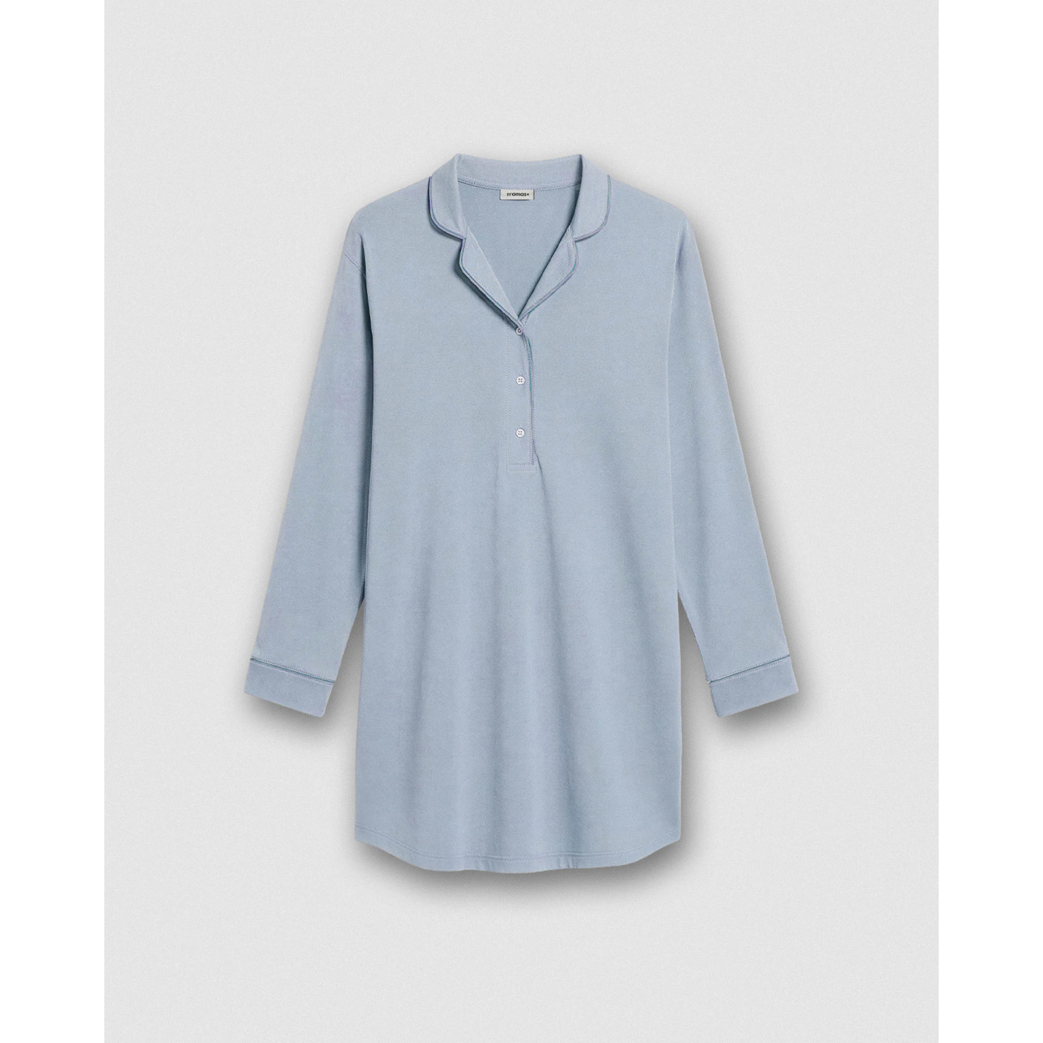 Camicia da notte cotone celeste