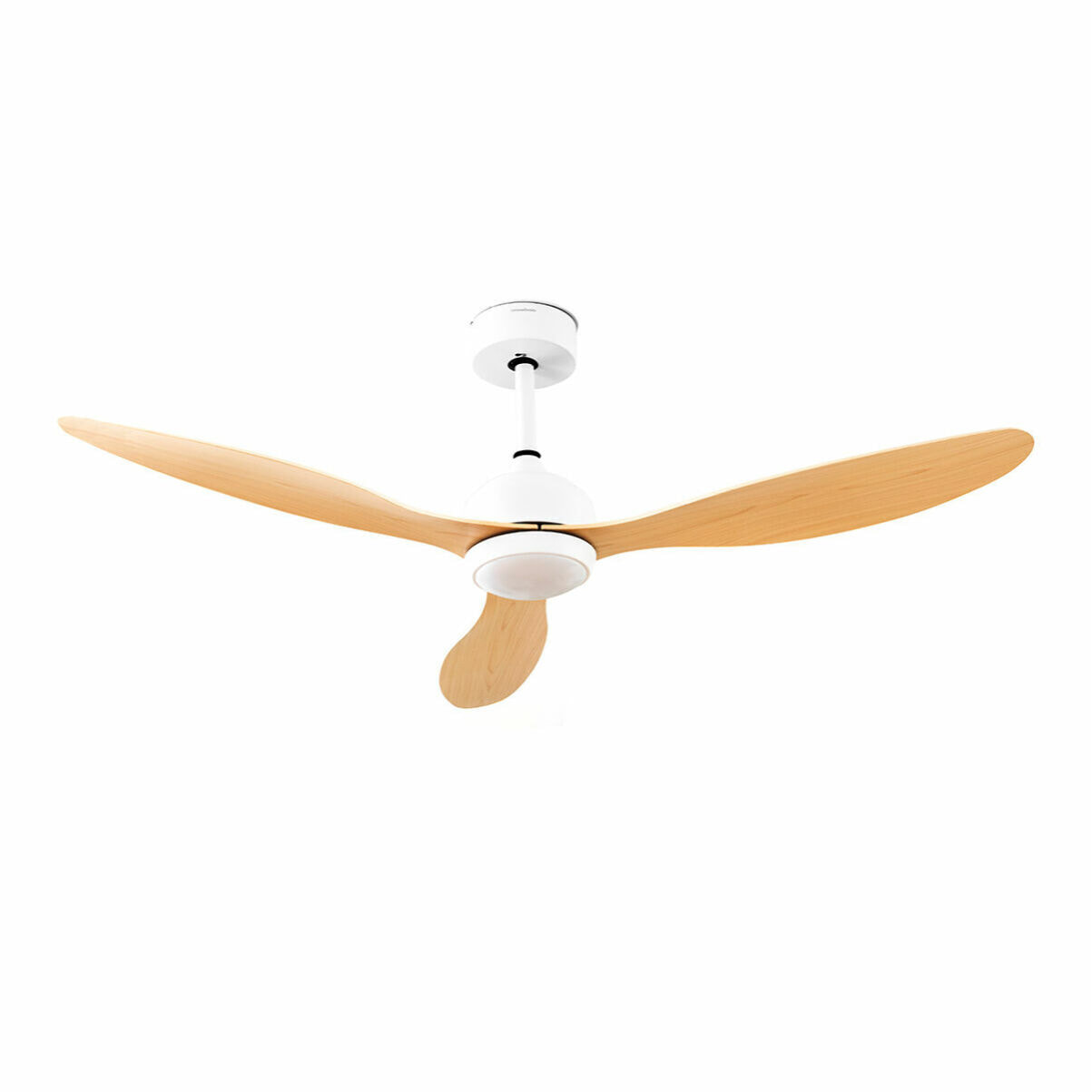 Ventilatore da Soffitto con Luce LED e 3 Pale ABS Wuled InnovaGoods Legno 36 W 52" Ø132 cm