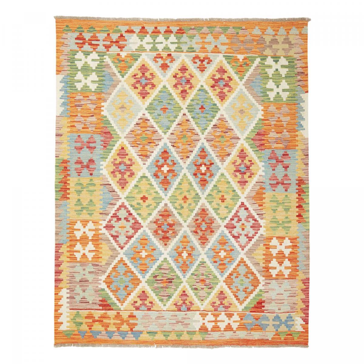 Tapis kilim géométrique, tissé plat en laine, VEZIZE
