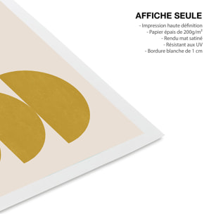 Affiche art geometrique Sphère en miroir Affiche seule