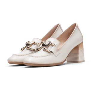 Mocasin Australia Blanco 7 cm