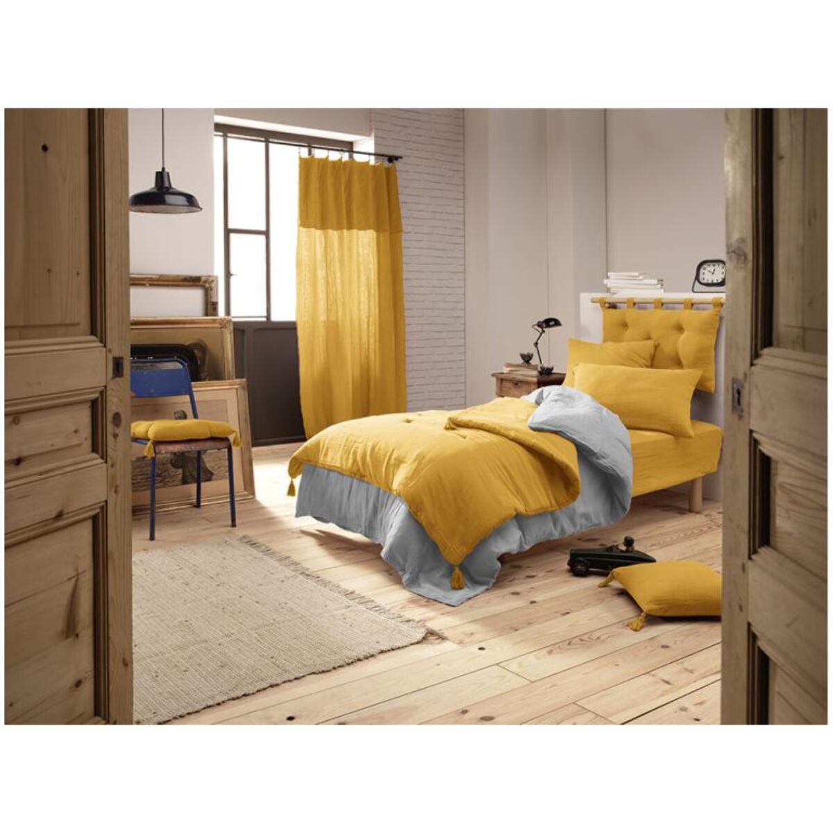Édredon couvre-lit en gaze de coton 150x150cm - GAIA