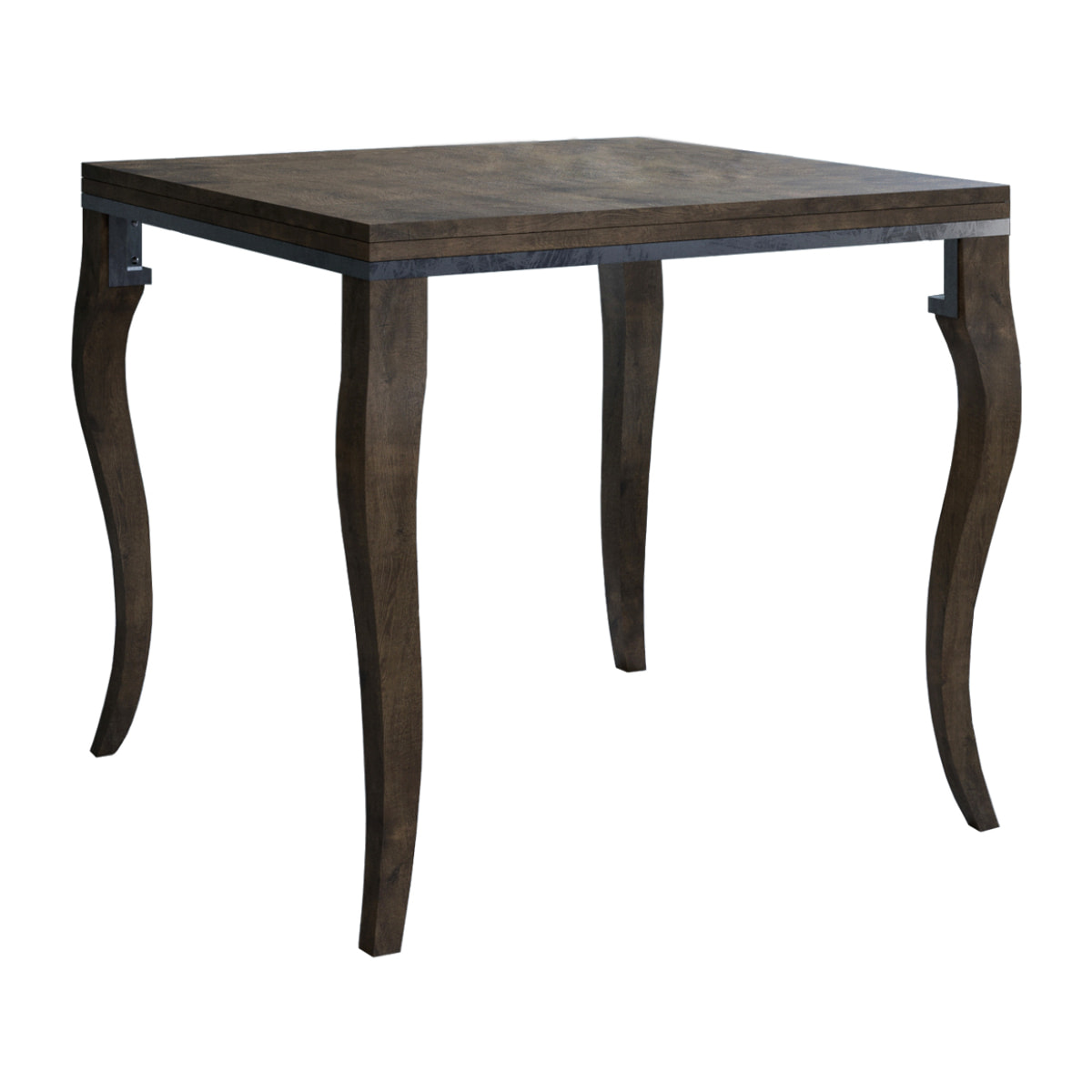 Tavolo apribile 90x90/180 cm Olanda Libra Noce telaio Grigio