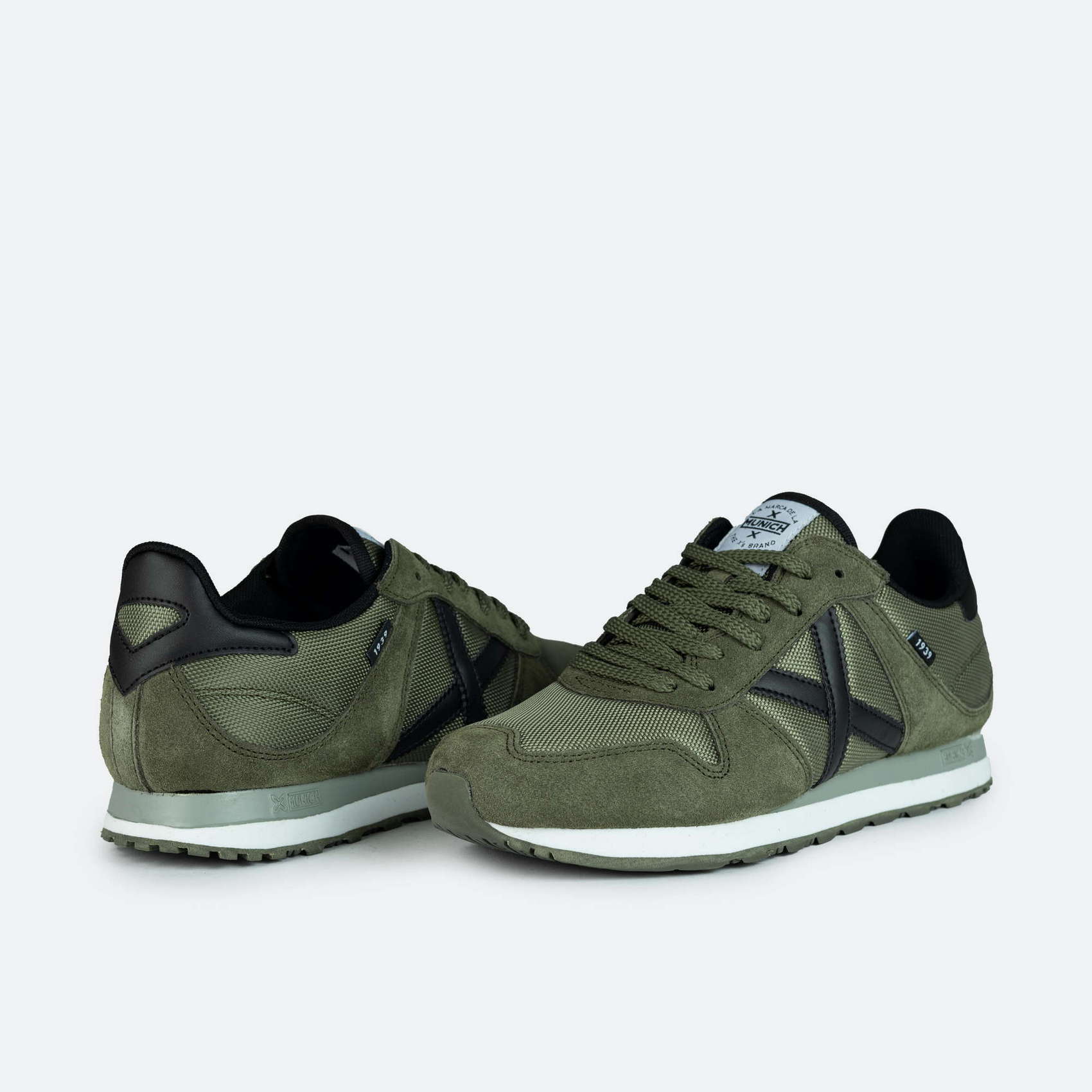 MUNICH MASSANA 433 Zapatillas Retro Running Verde Caqui