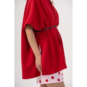 Kocca - Blusa a mantella Donna, Pois, Scollo a v