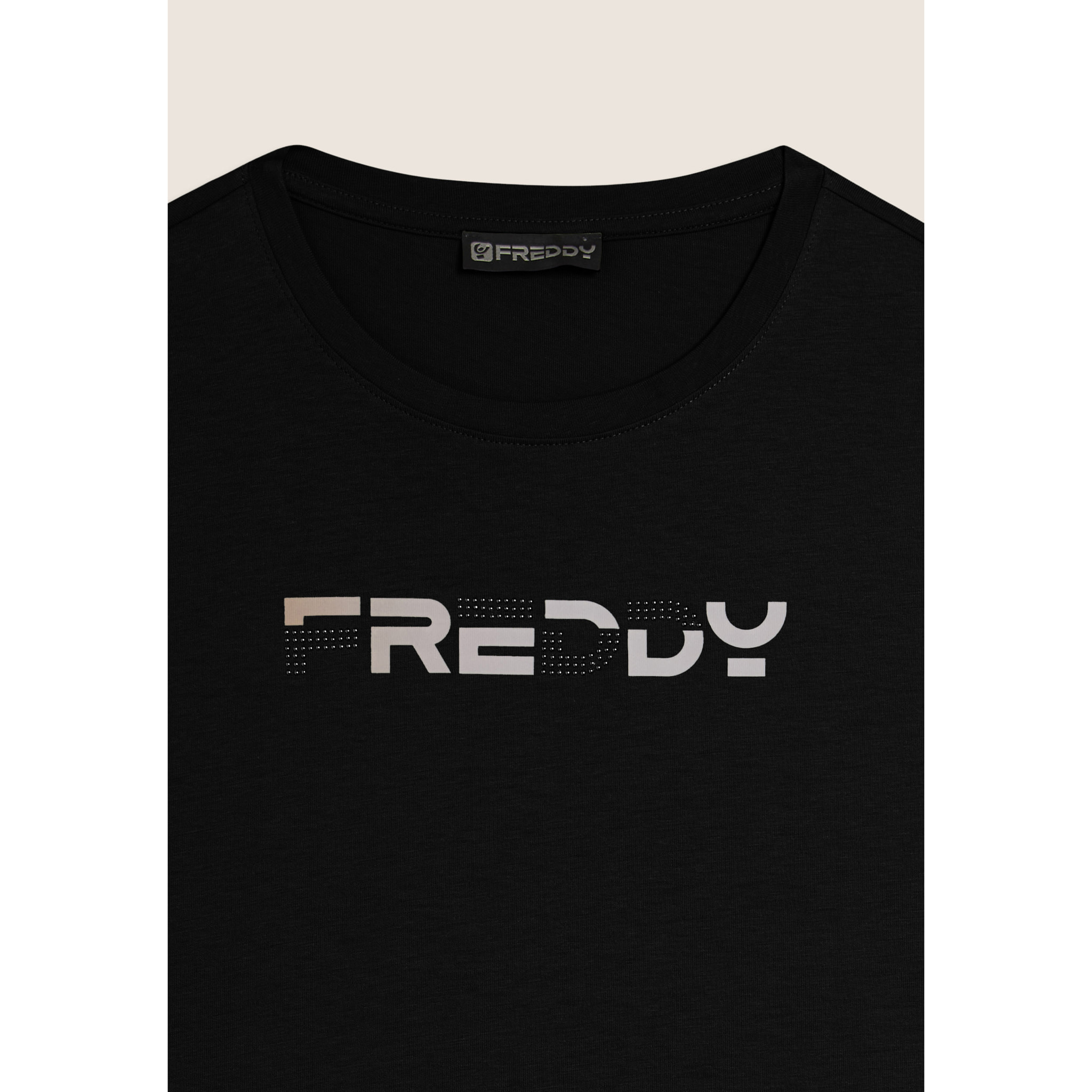 T-shirt Manica Corta con Logo FREDDY Olografico