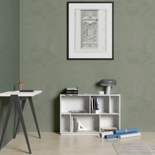 Estantería librería Nack melamina blanco 80x119x32 cm