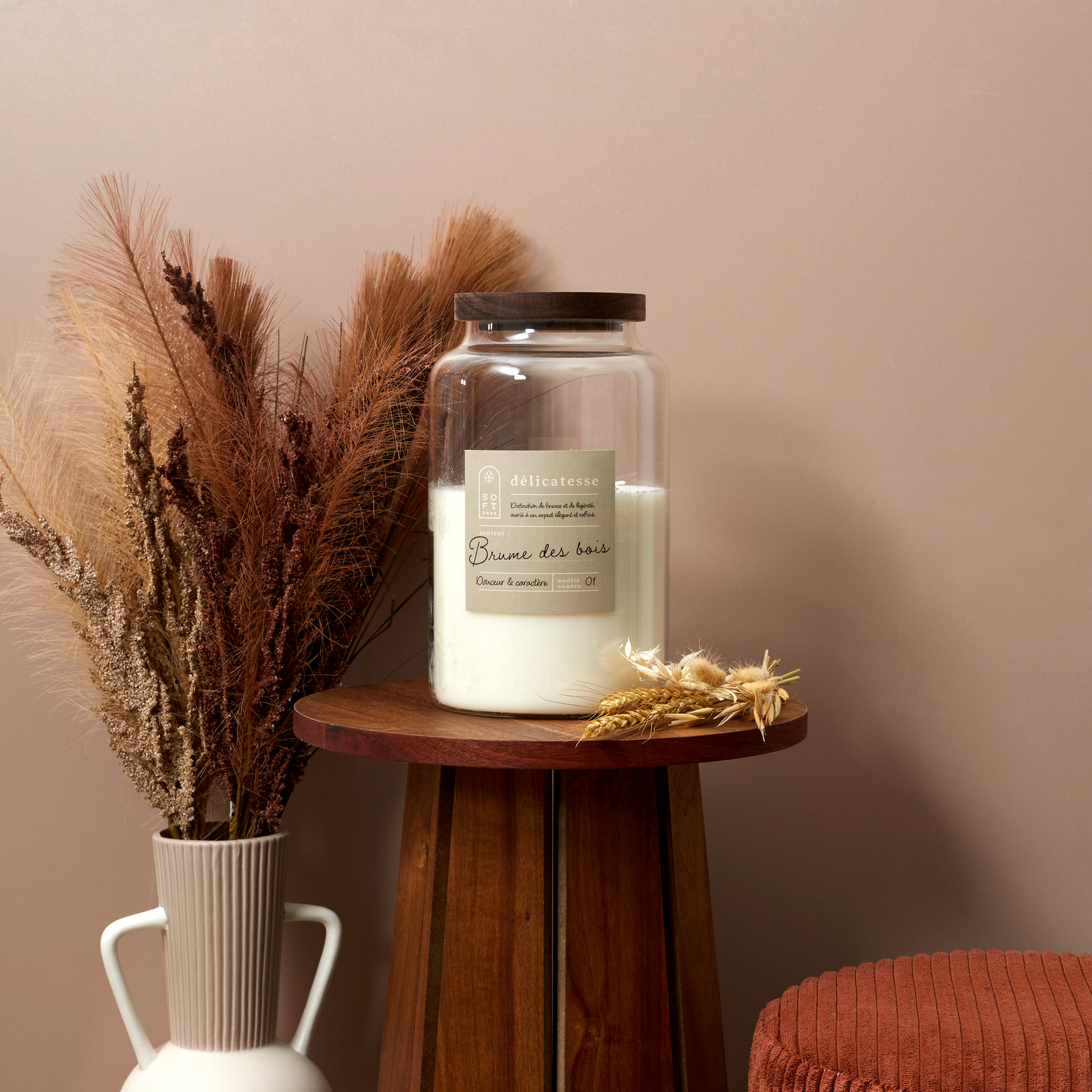 Bougie Parfumee Pot Top Acacia Softness H24cm