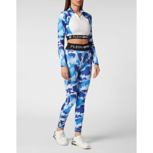 PLEIN SPORT Sport Leggings CAMOUFLAGE